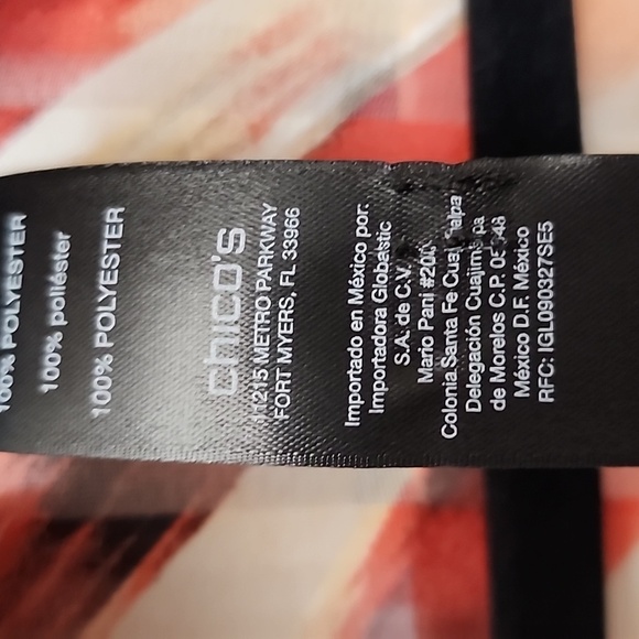 Travelers Collection by Chico’s boho chevron sheer jacket size L/XL. Multi - Picture 3 of 6